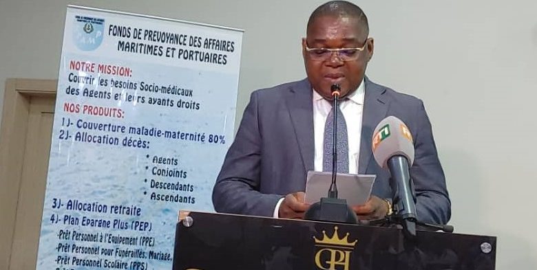 Le Secrétaire d'Etat, Célestin Serey Doh lors de son allocution à l'ouverture du séminaire du FPAMP