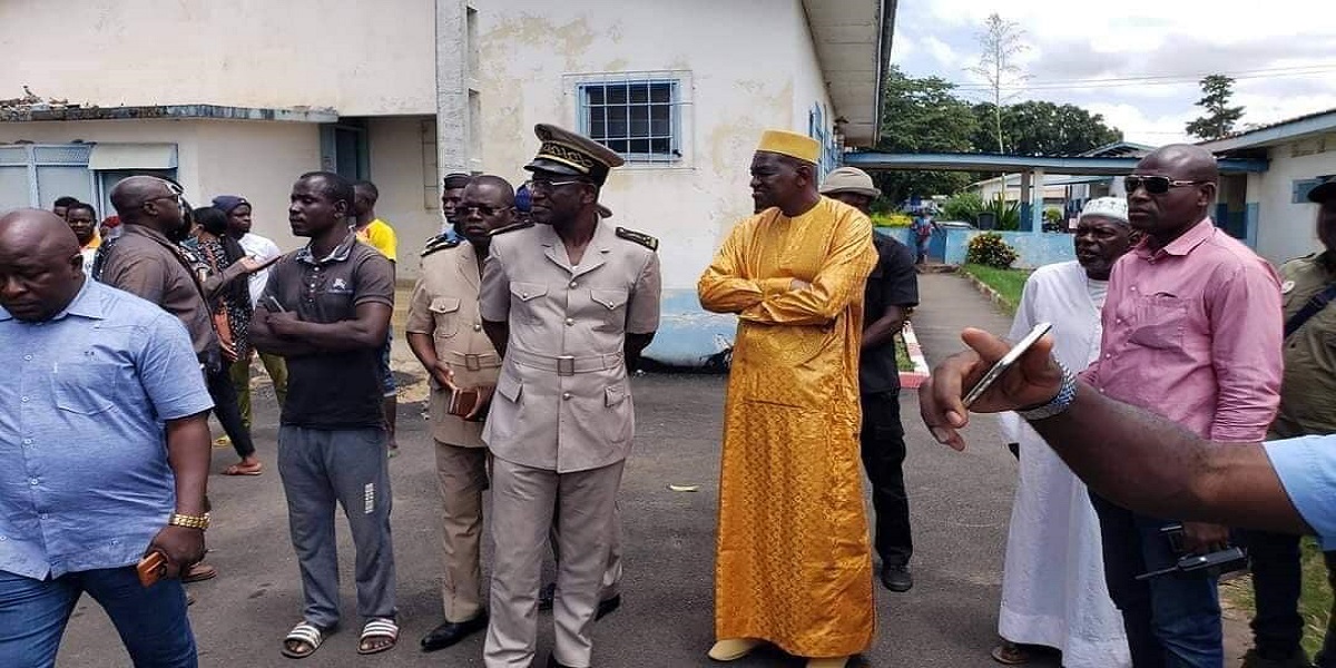 Le ministre Gouverneur Gaoussou Touré et le préfet d'Odiénné