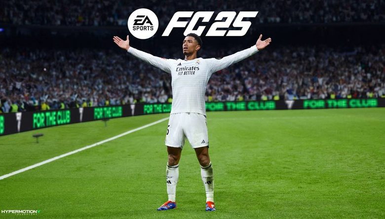 Cover officiel de EA Sports FC 25 avec Jude Bellingham en tête d'affiche