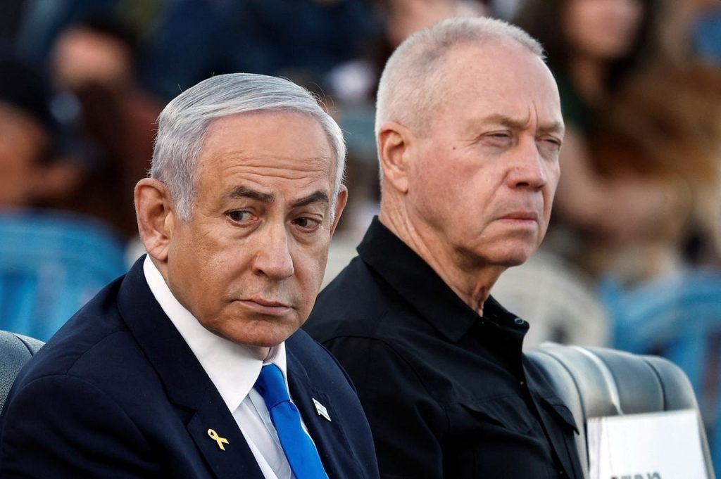 Benyamin Netanyahou et son ministre Gallant Yoav 